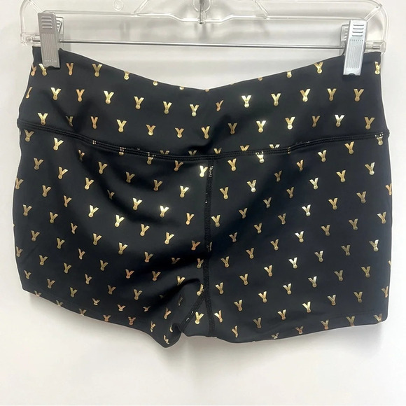 Oiselle Gold Mettle short shorts, with metallic medal pattern size medium - Picture 2 of 9